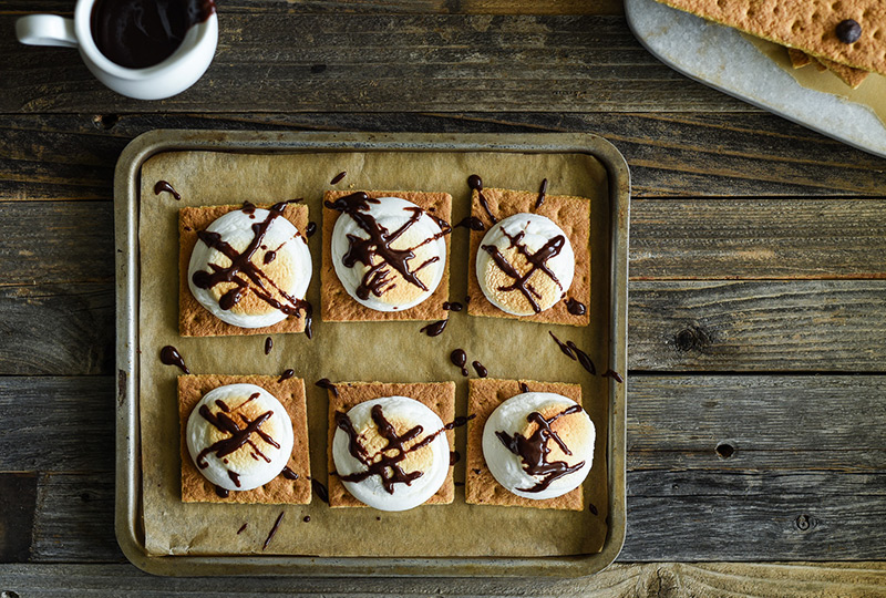 S'mores made in the oven