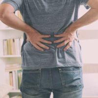 Man suffering from lower back pain